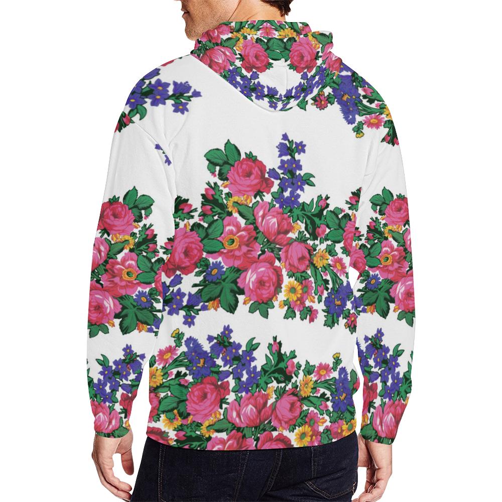Kokum's Revenge-White All Over Print Full Zip Hoodie for Men (Model H14) All Over Print Full Zip Hoodie for Men (H14) e-joyer