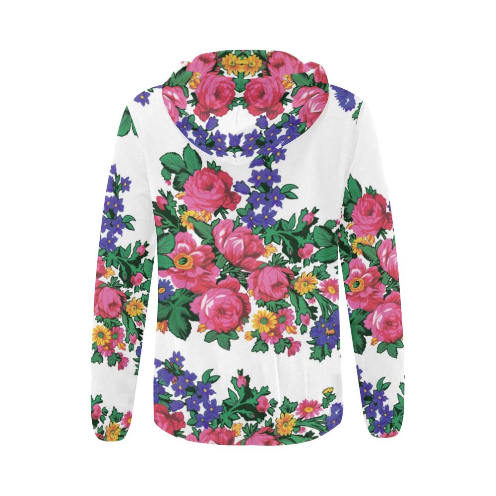 Kokum's Revenge-White All Over Print Full Zip Hoodie for Women (Model H14) All Over Print Full Zip Hoodie for Women (H14) e-joyer