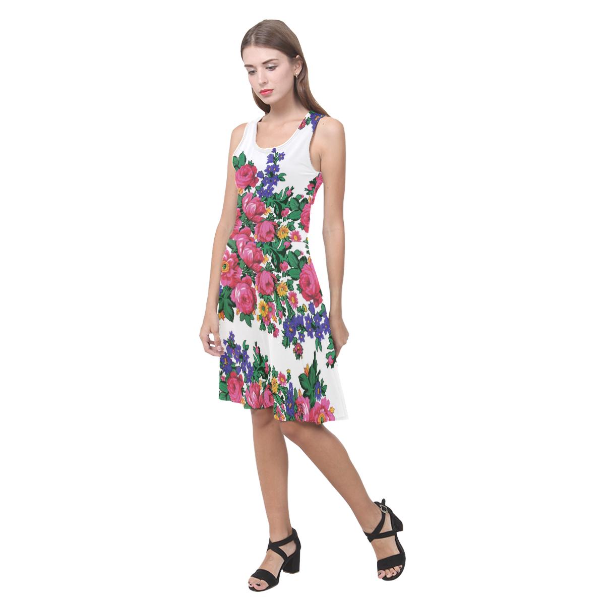 Kokum's Revenge-White Atalanta Casual Sundress(Model D04) Atalanta Sundress (D04) e-joyer