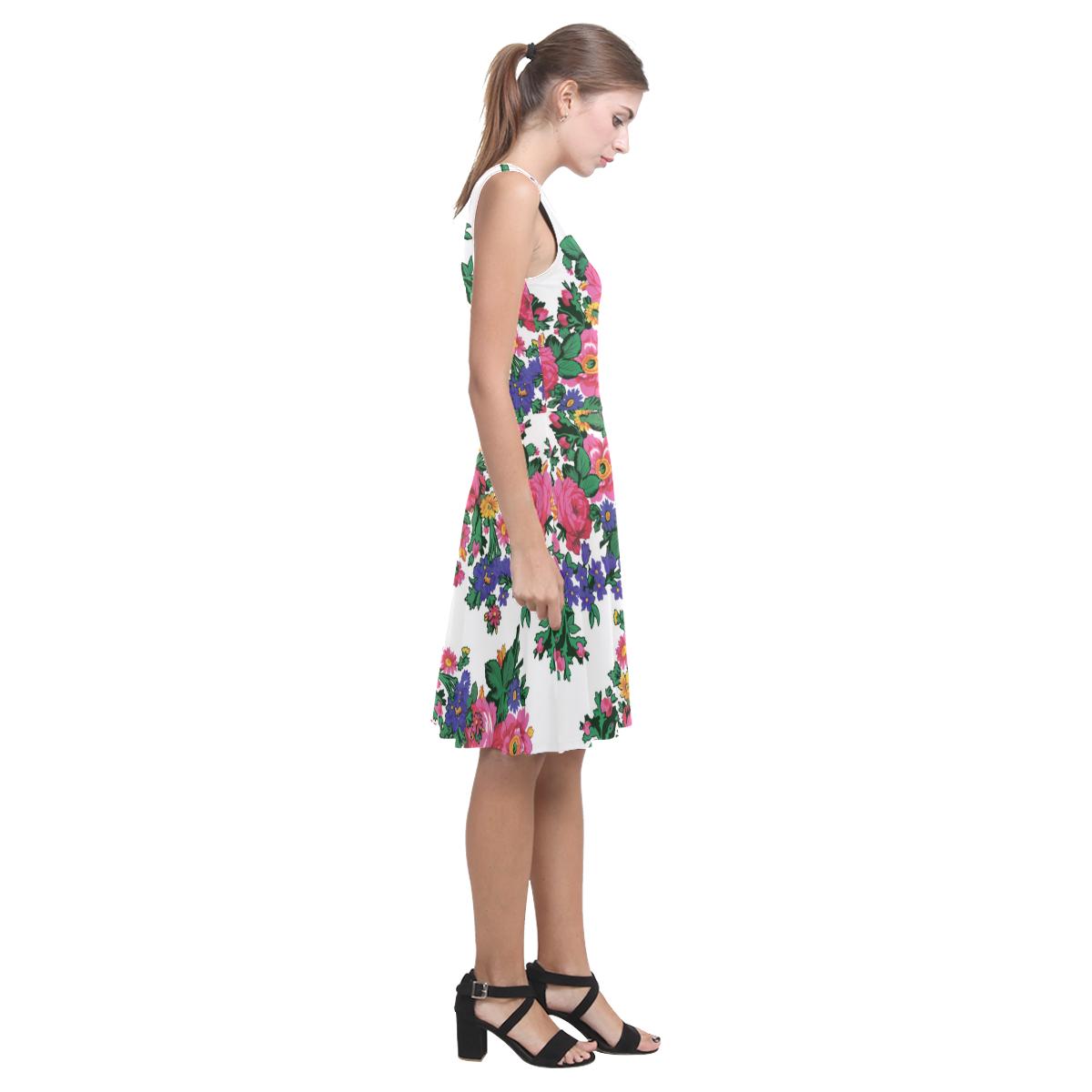 Kokum's Revenge-White Atalanta Casual Sundress(Model D04) Atalanta Sundress (D04) e-joyer