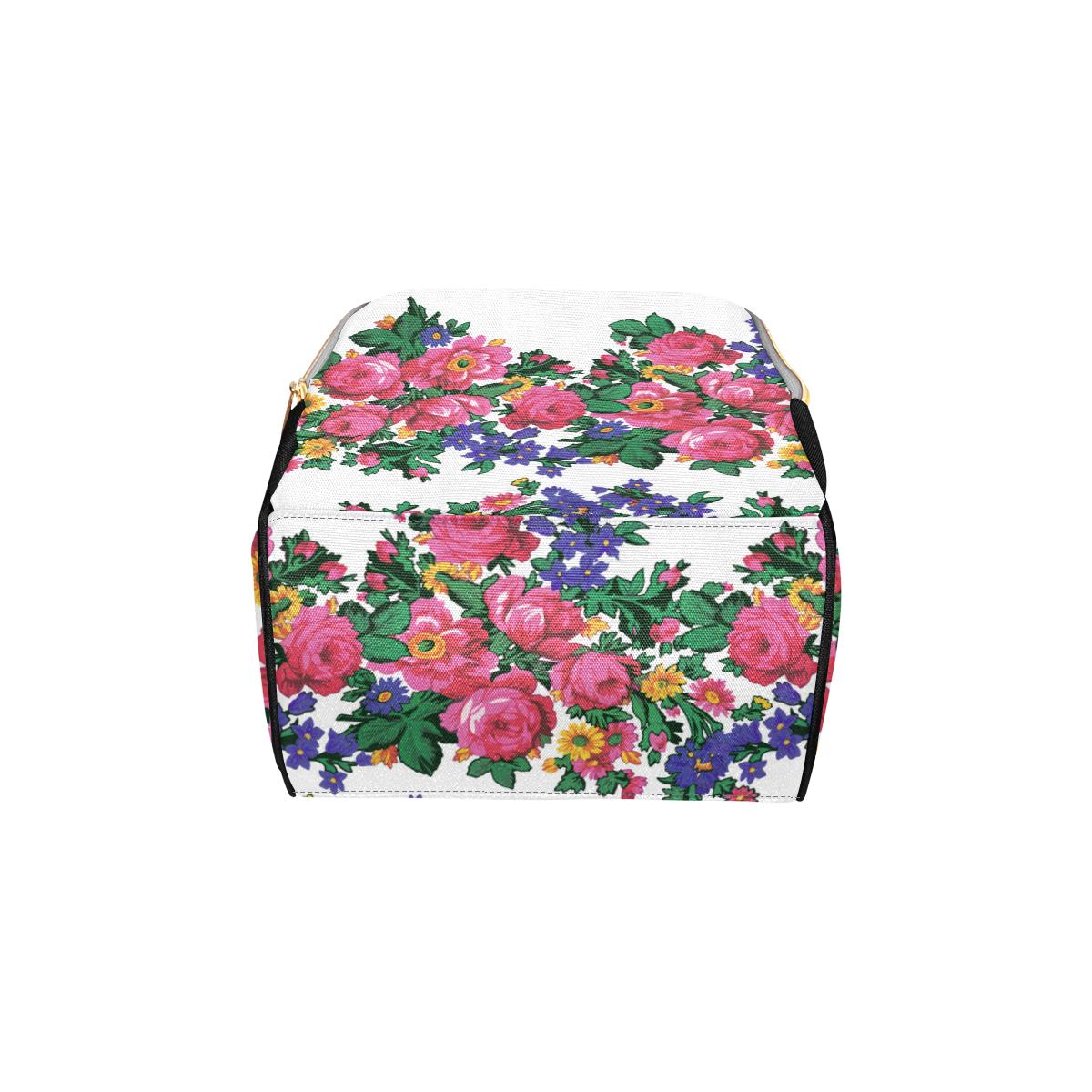 Kokum's Revenge-White Multi-Function Diaper Backpack (Model 1688) Diaper Backpack (1688) e-joyer