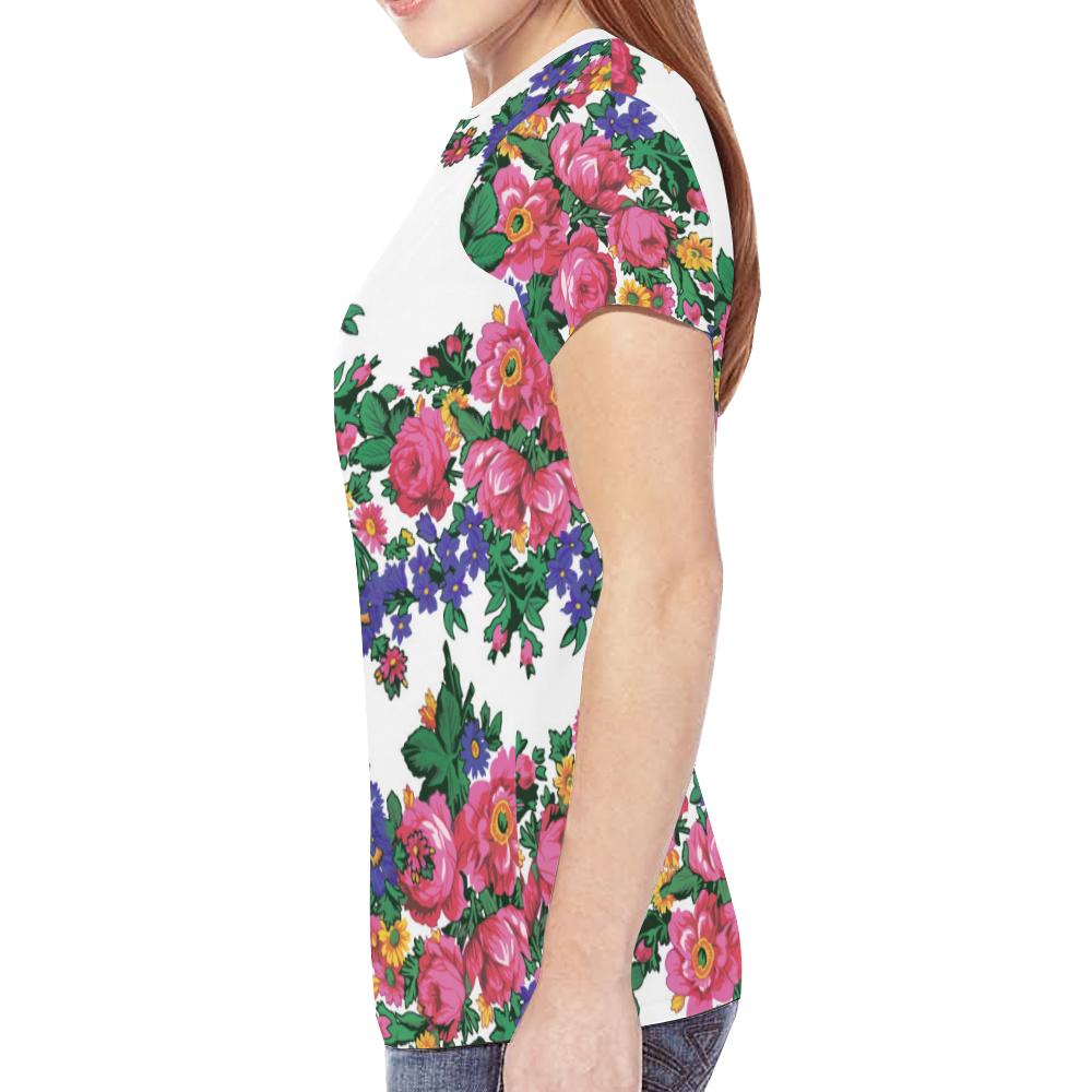 Kokum's Revenge-White New All Over Print T-shirt for Women (Model T45) New All Over Print T-shirt for Women (T45) e-joyer