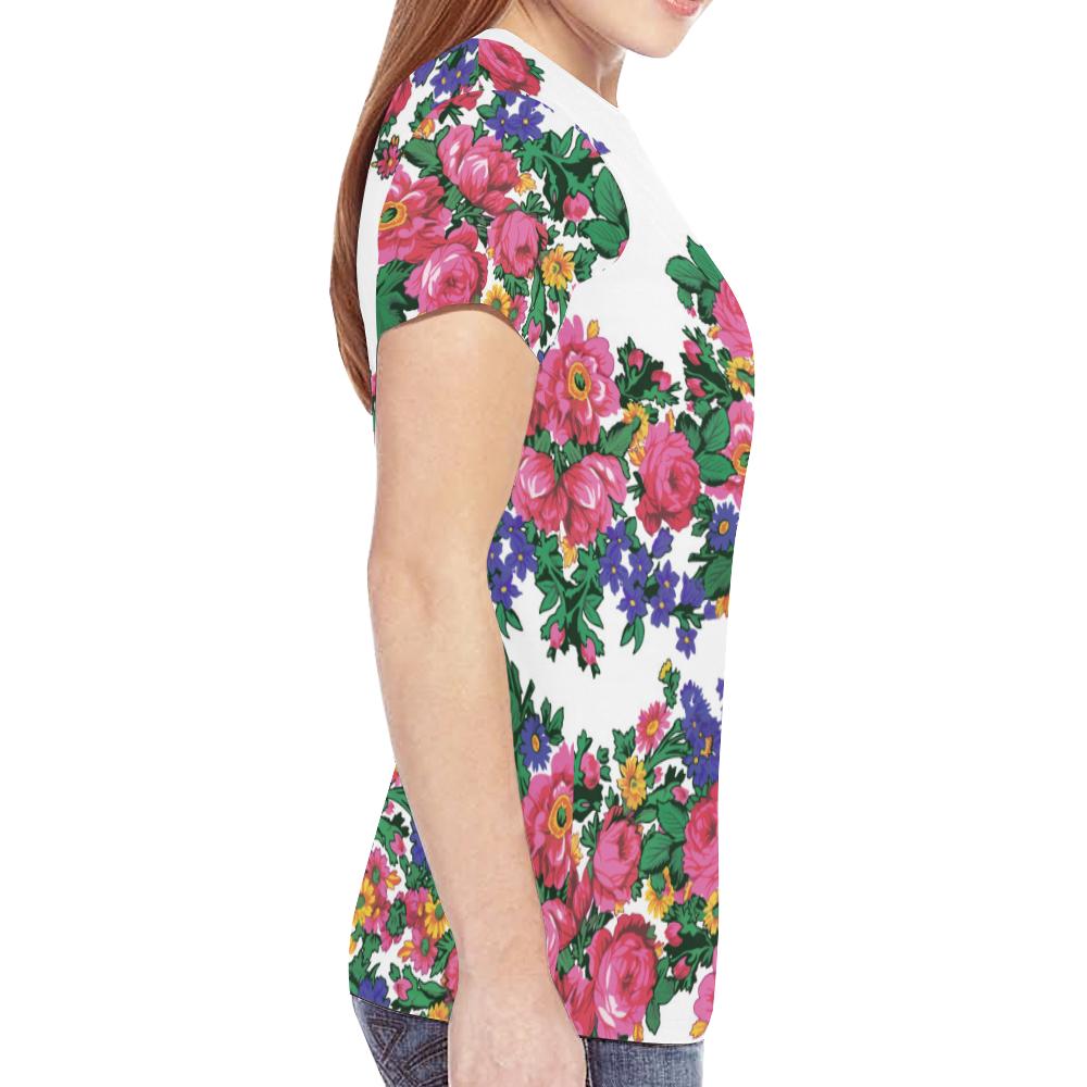 Kokum's Revenge-White New All Over Print T-shirt for Women (Model T45) New All Over Print T-shirt for Women (T45) e-joyer