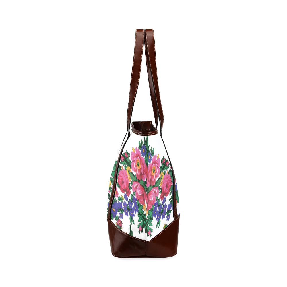 Kokum's Revenge-White Tote Handbag (Model 1642) Tote Handbags (1642) e-joyer