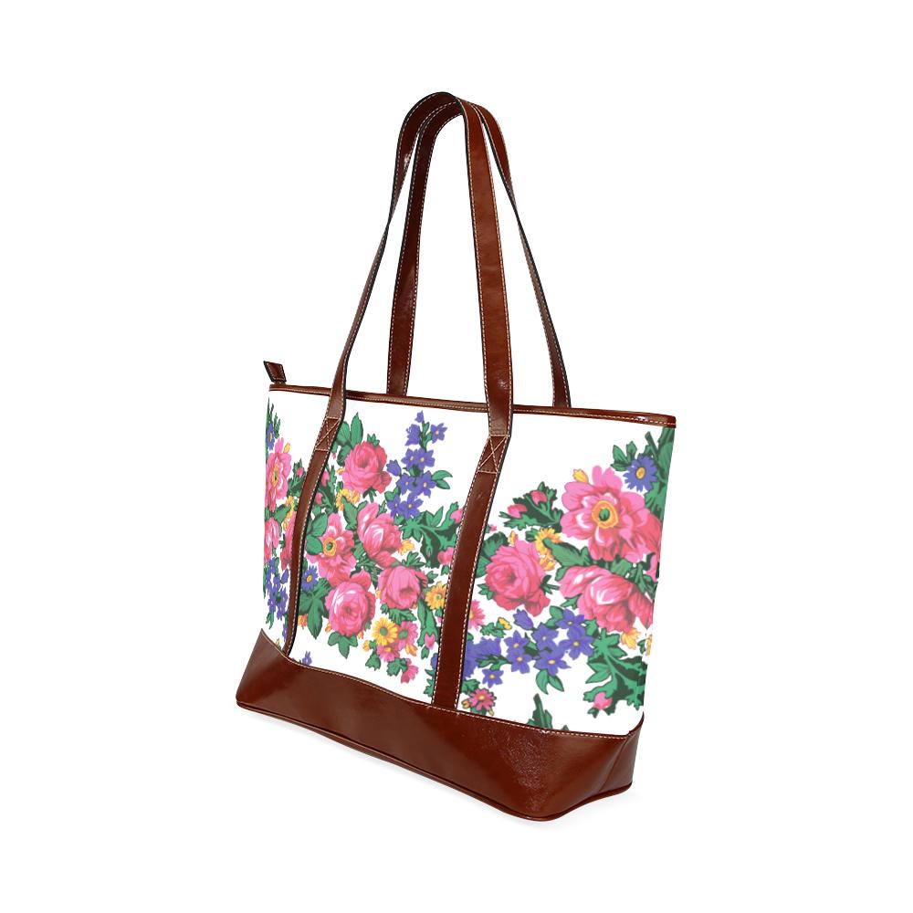 Kokum's Revenge-White Tote Handbag (Model 1642) Tote Handbags (1642) e-joyer