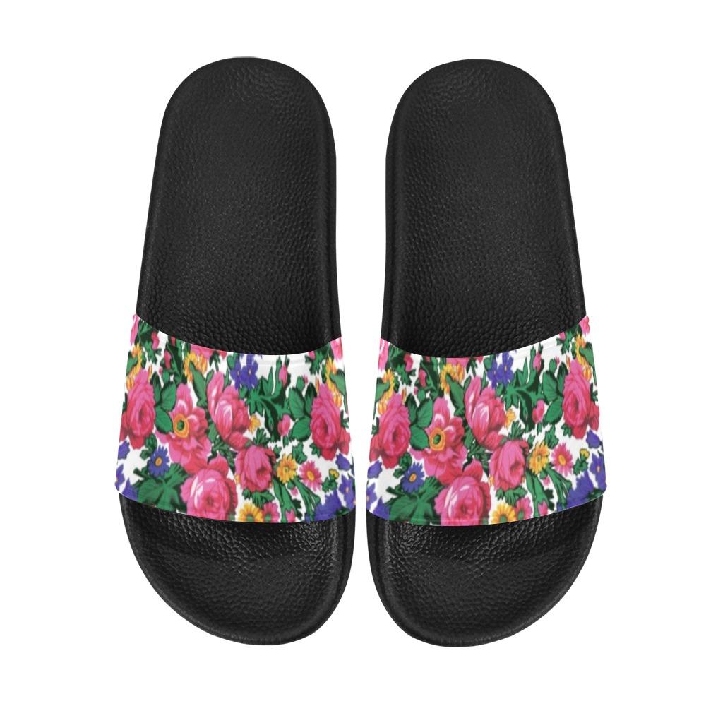 Kokum_s Revenge White Women's Slide Sandals (Model 057) Women's Slide Sandals (057) e-joyer
