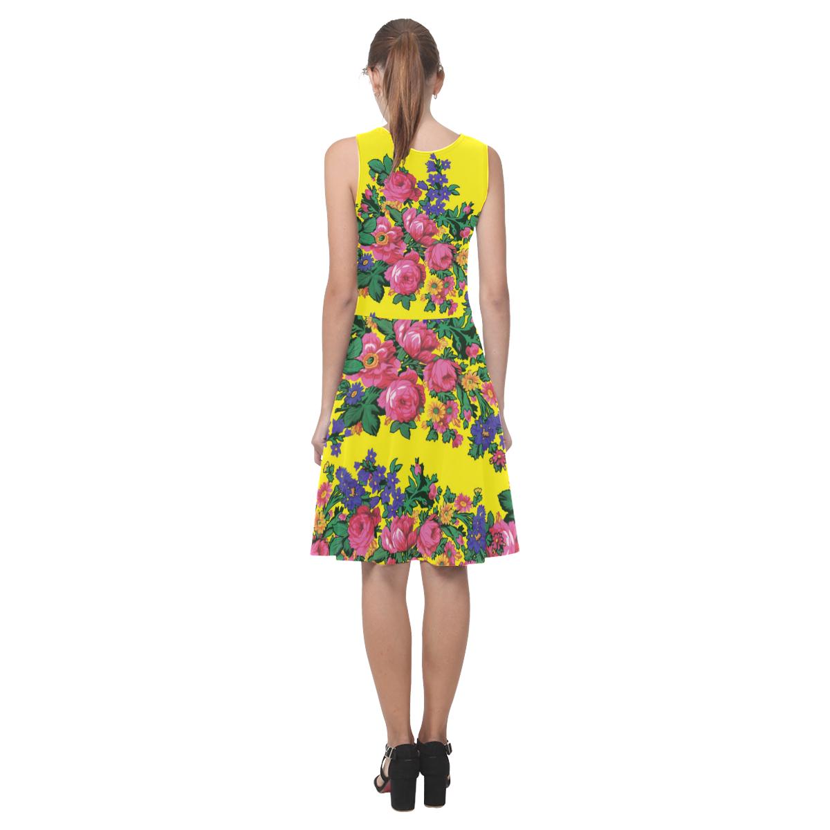 Kokum's Revenge-Yellow Atalanta Casual Sundress(Model D04) Atalanta Sundress (D04) e-joyer