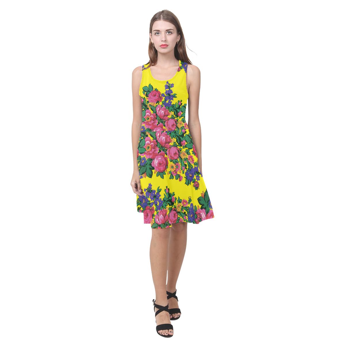 Kokum's Revenge-Yellow Atalanta Casual Sundress(Model D04) Atalanta Sundress (D04) e-joyer