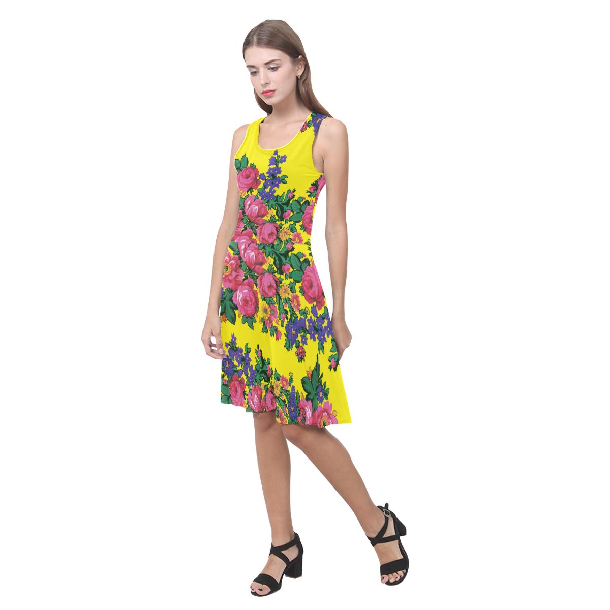 Kokum's Revenge-Yellow Atalanta Casual Sundress(Model D04) Atalanta Sundress (D04) e-joyer