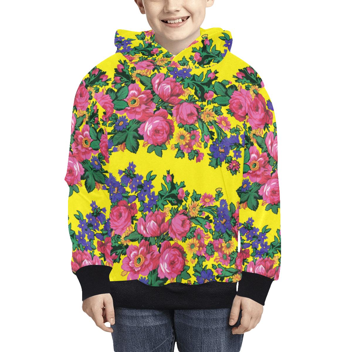 Kokum's Revenge Yellow Kids' All Over Print Hoodie (Model H38) Kids' AOP Hoodie (H38) e-joyer