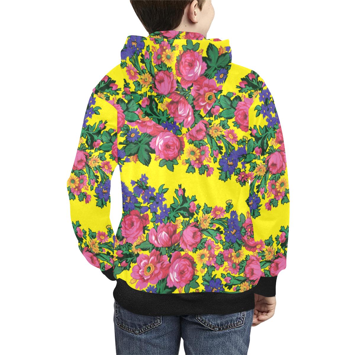 Kokum's Revenge Yellow Kids' All Over Print Hoodie (Model H38) Kids' AOP Hoodie (H38) e-joyer