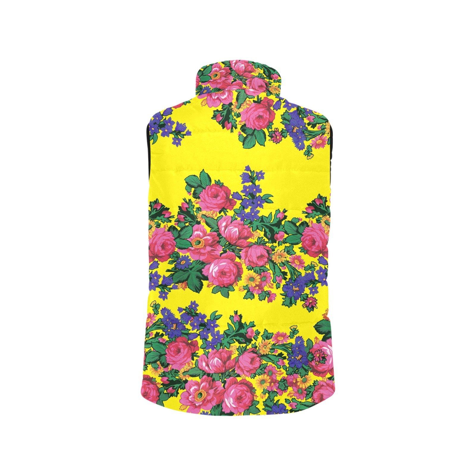 Kokum's Revenge Yellow Men's Padded Vest Jacket (Model H44) Men's Padded Vest Jacket (H44) e-joyer