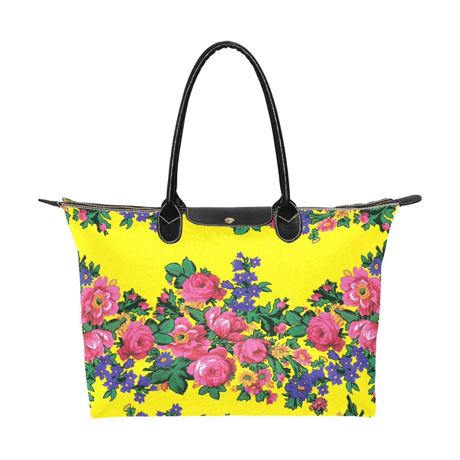 Kokum's Revenge Yellow Single-Shoulder Lady Handbag (Model 1714) bag e-joyer
