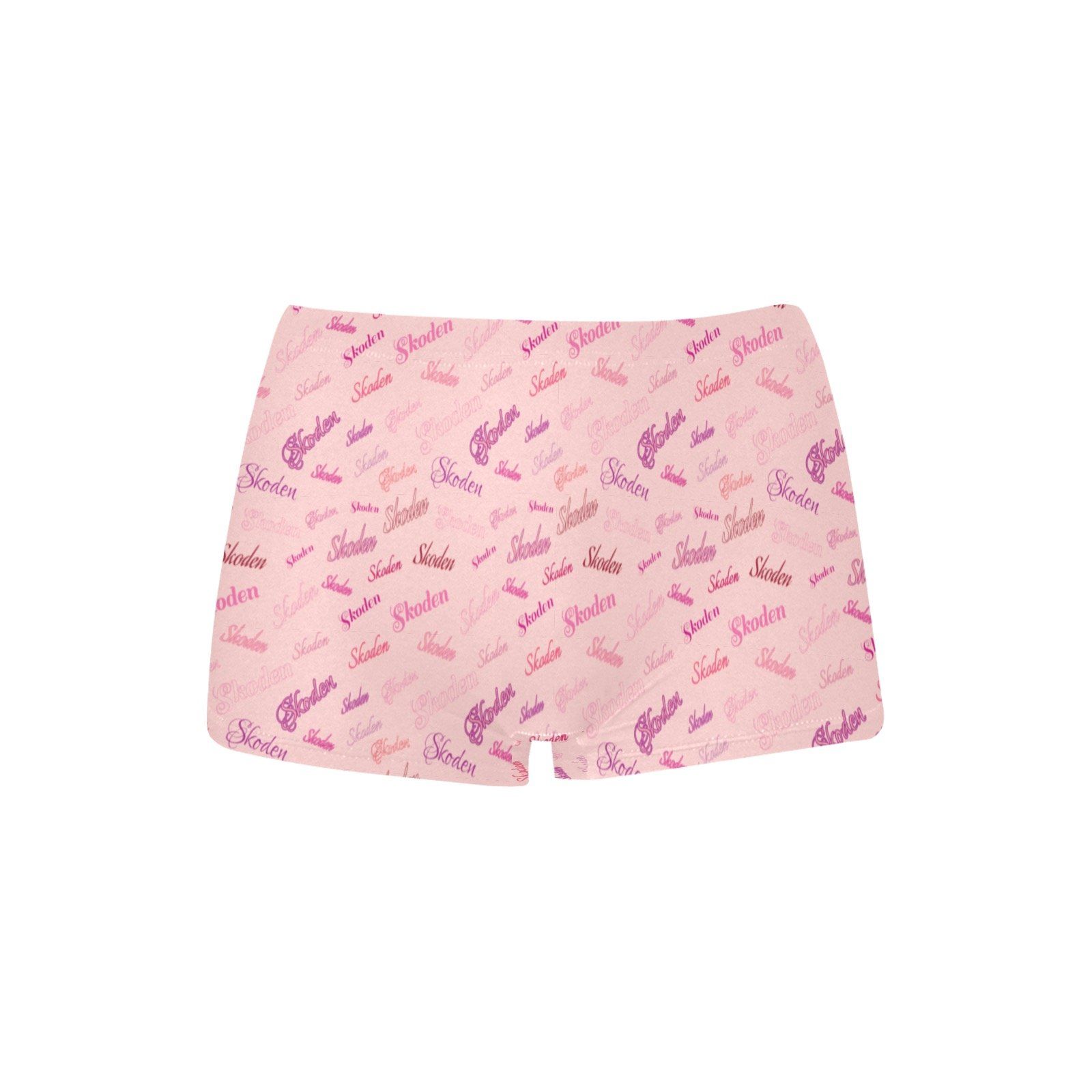 Ladies Skoden Type Undergarment Pink Women's All Over Print Boyshort Panties (Model L31) Women's Boyshort Panties (L31) e-joyer