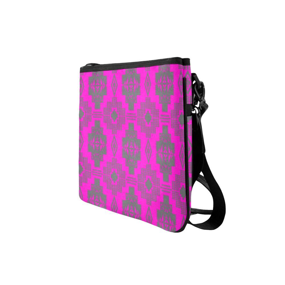 Light Gray with Sunset Slim Clutch Bag (Model 1668) Slim Clutch Bags (1668) e-joyer