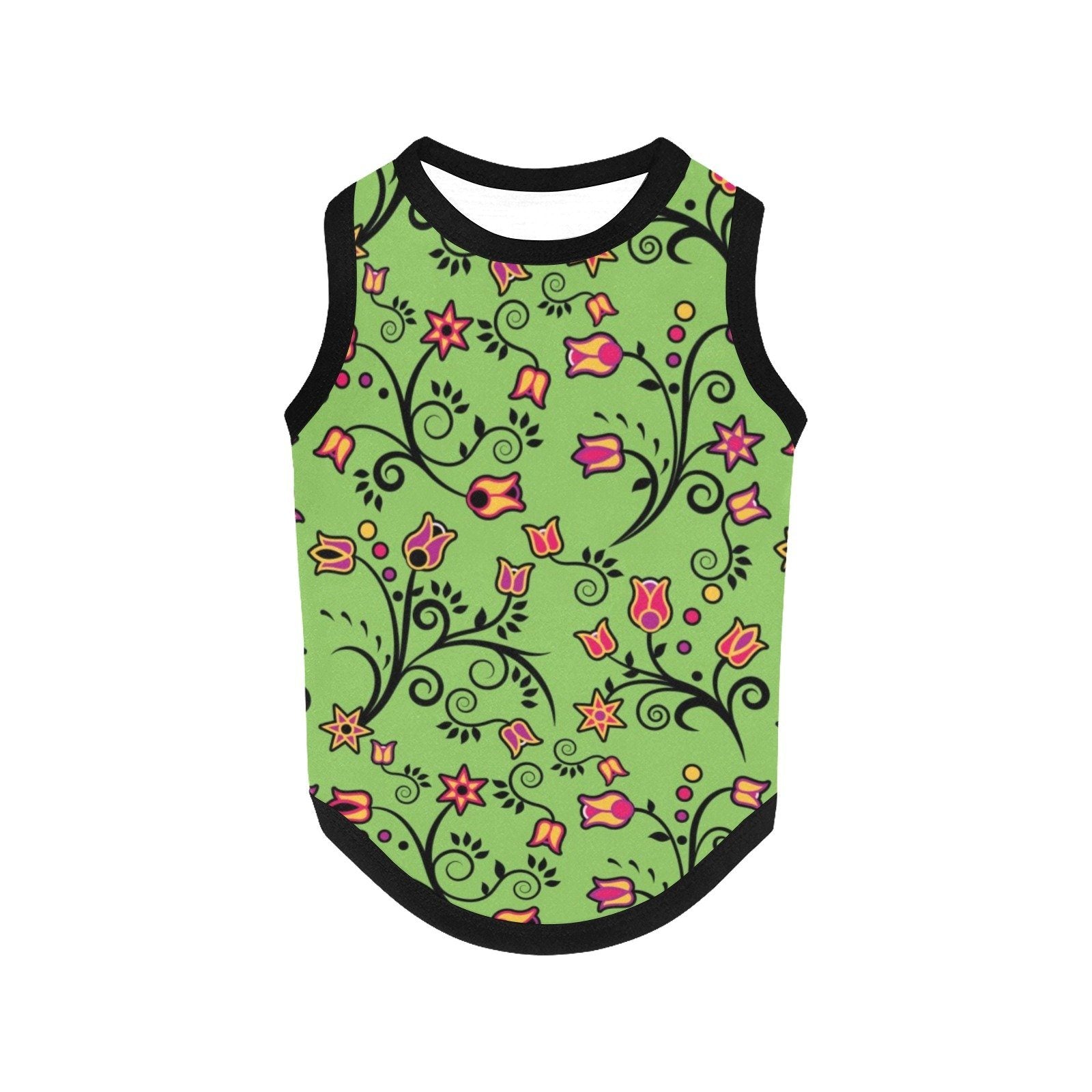 LightGreen Yellow Star All Over Print Pet Tank Top Pet Tank Top e-joyer