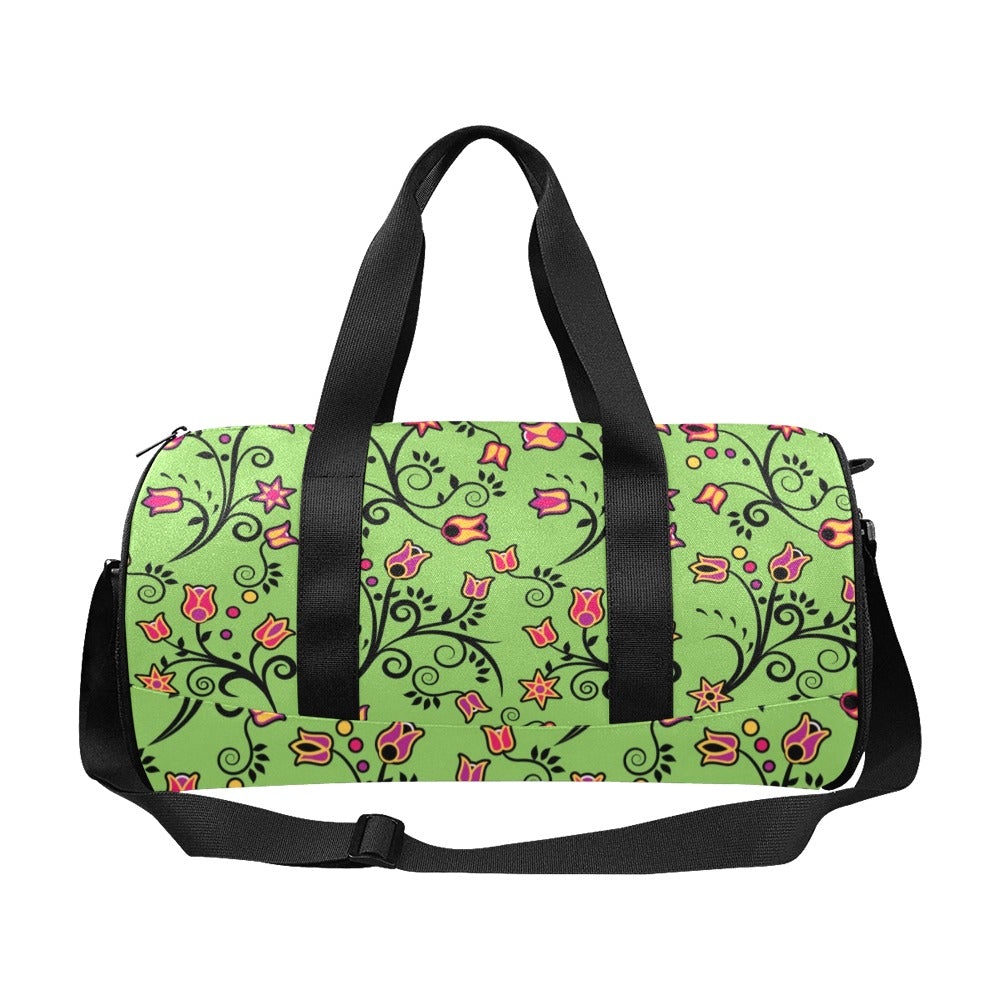 LightGreen Yellow Star Duffle Bag (Model 1679) bag e-joyer