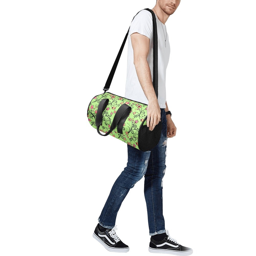 LightGreen Yellow Star Duffle Bag (Model 1679) bag e-joyer