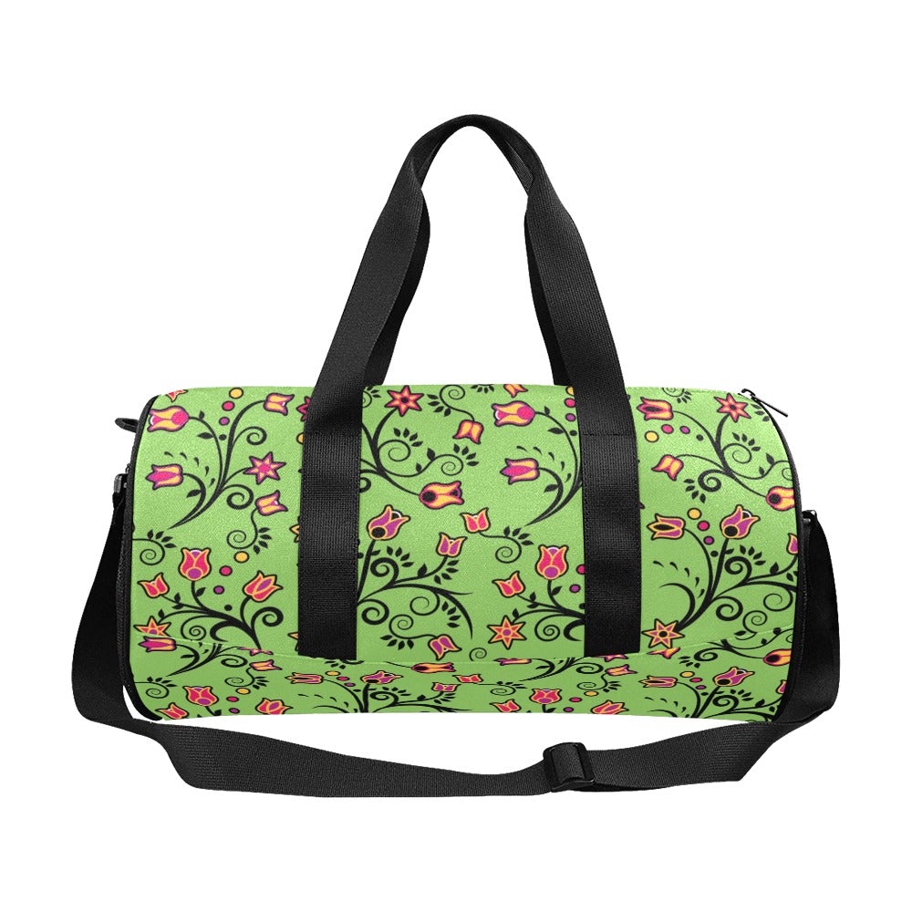 LightGreen Yellow Star Duffle Bag (Model 1679) bag e-joyer