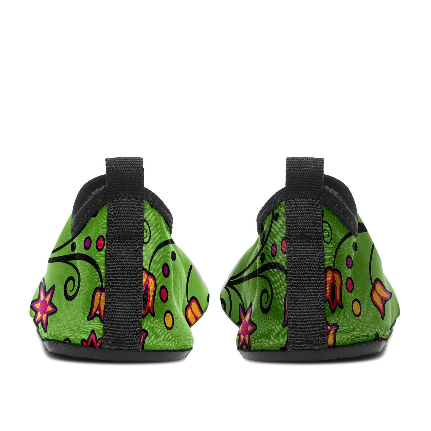 LightGreen Yellow Star Kid's Sockamoccs Slip On Shoes Herman