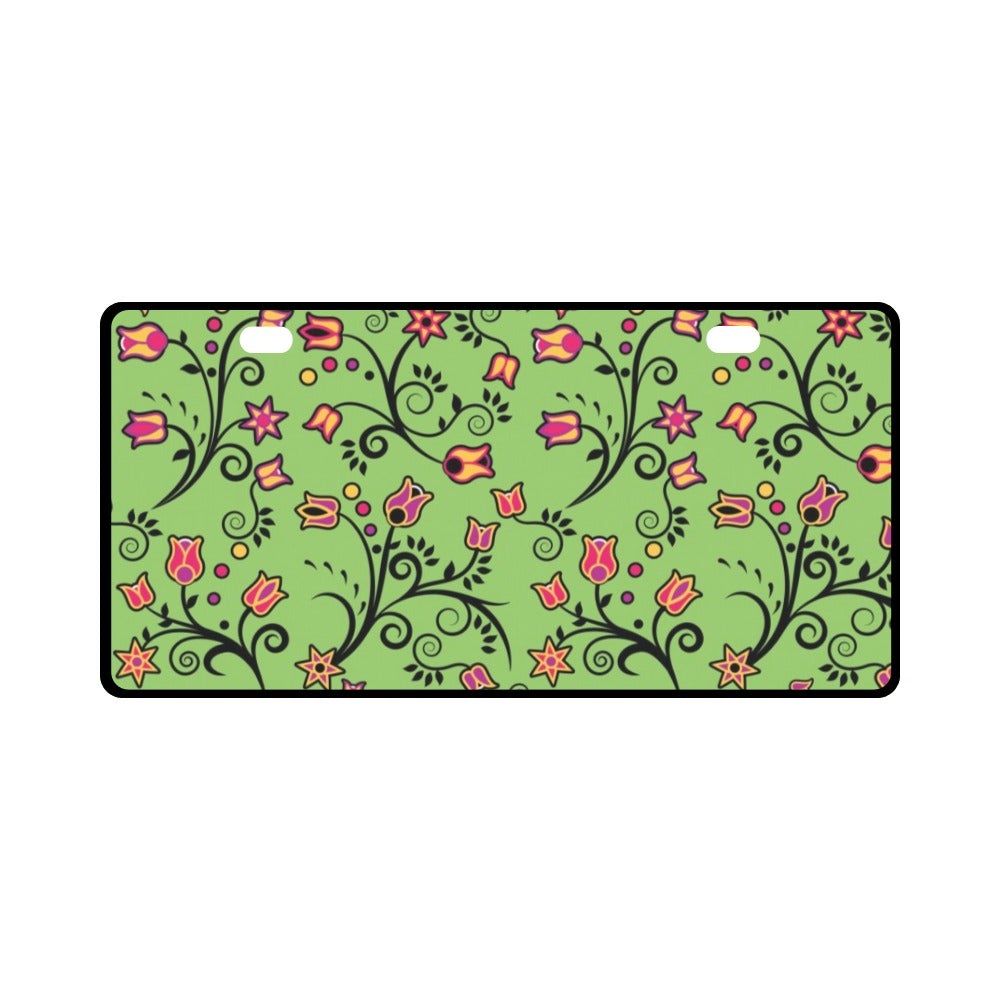 LightGreen Yellow Star License Plate License Plate e-joyer