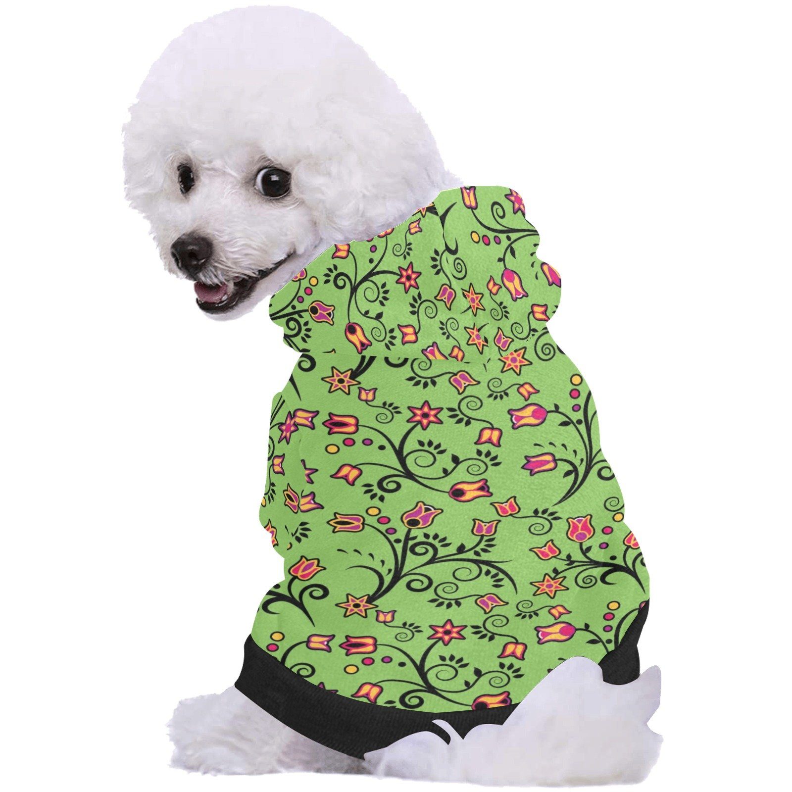 LightGreen Yellow Star Pet Dog Hoodie Pet Dog Hoodie e-joyer