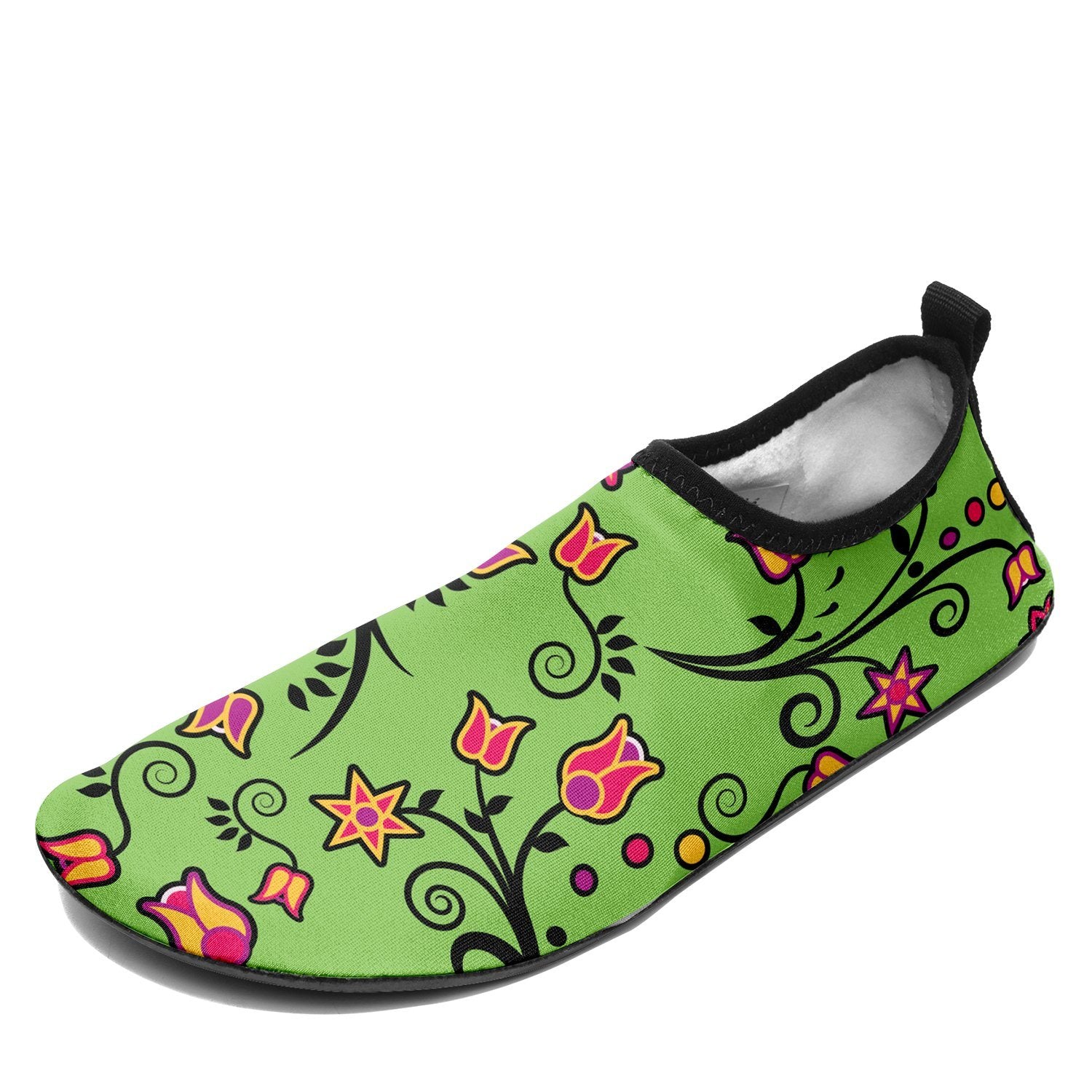 LightGreen Yellow Star Sockamoccs Slip On Shoes Herman