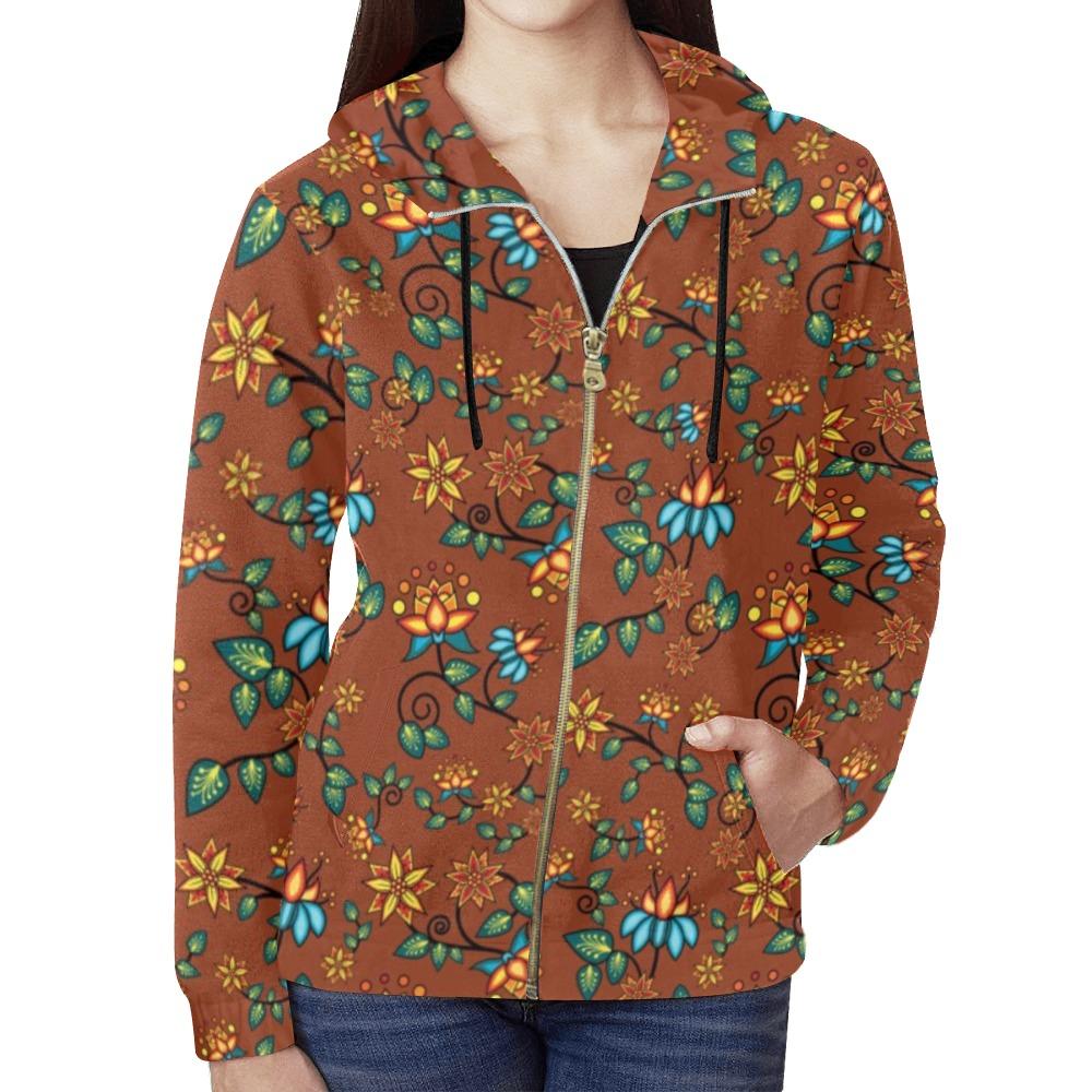 Lily Sierra All Over Print Full Zip Hoodie for Women (Model H14) All Over Print Full Zip Hoodie for Women (H14) e-joyer