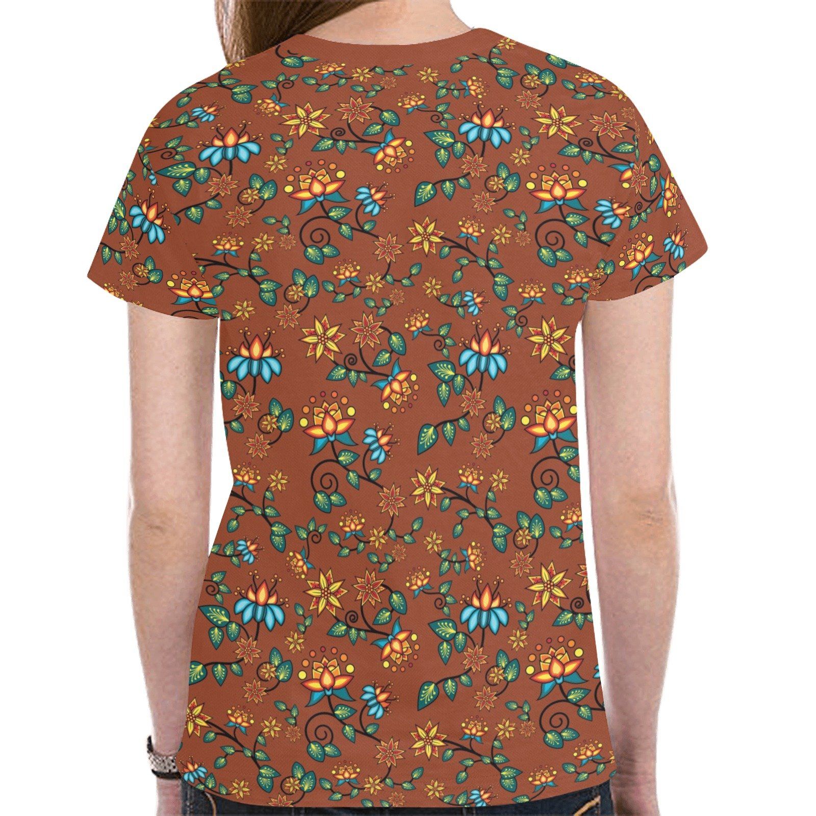 Lily Sierra New All Over Print T-shirt for Women (Model T45) tshirt e-joyer