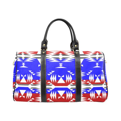 Limited Edition Veteran's Between the Mountai New Waterproof Travel Bag/Large (Model 1639) Waterproof Travel Bags (1639) e-joyer