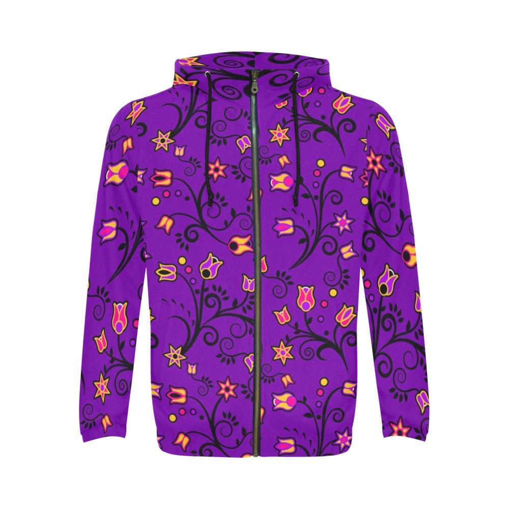 Lolipop Star All Over Print Full Zip Hoodie for Men (Model H14) hoodie e-joyer