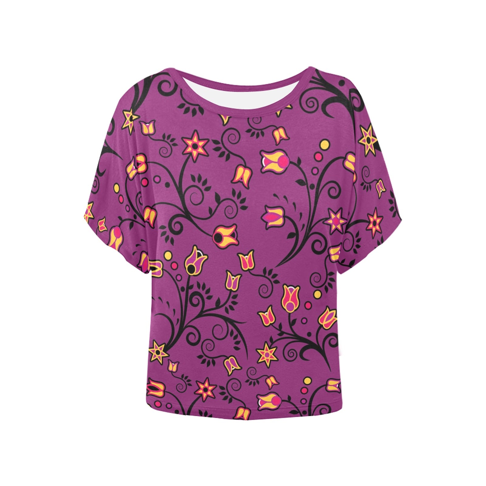 Lollipop Star Women's Batwing-Sleeved Blouse T shirt (Model T44) Women's Batwing-Sleeved Blouse T shirt (T44) e-joyer