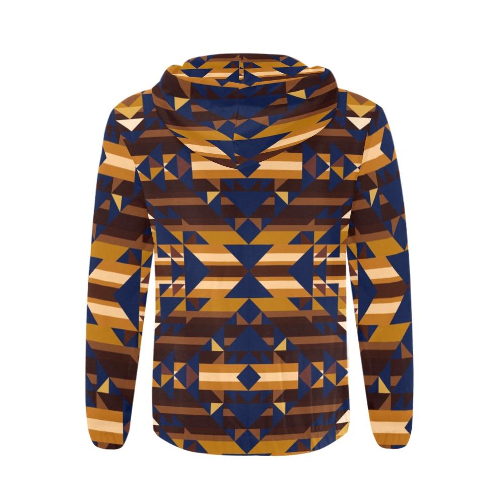 Marron Cloud All Over Print Full Zip Hoodie for Men (Model H14) hoodie e-joyer