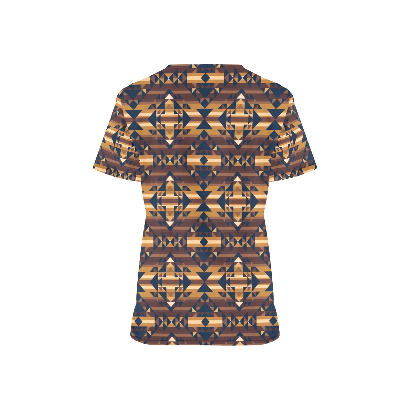 Marron Cloud All Over Print Scrub Top Scrub Top e-joyer