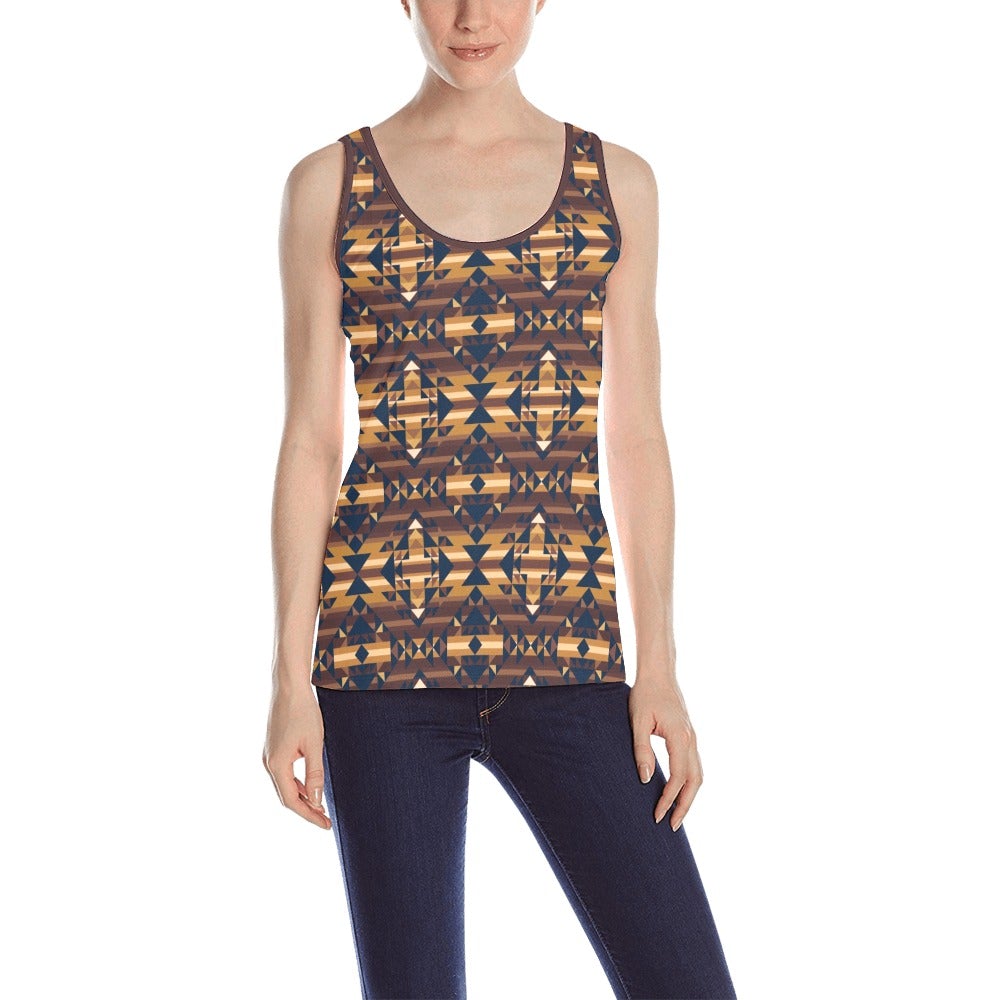 Marron Cloud All Over Print Tank Top for Women (Model T43) All Over Print Tank Top for Women (T43) e-joyer