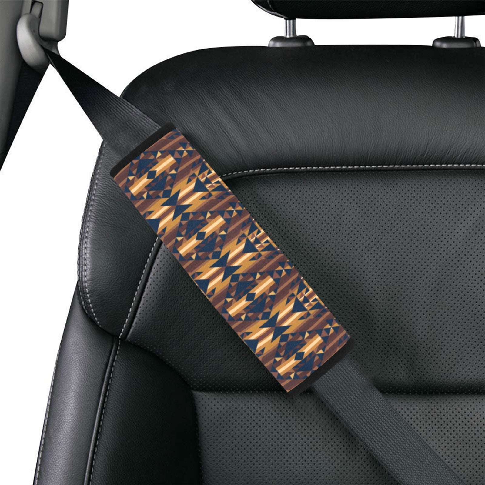 Marron Cloud Car Seat Belt Cover 7''x12.6'' (Pack of 2) Car Seat Belt Cover 7x12.6 (Pack of 2) e-joyer