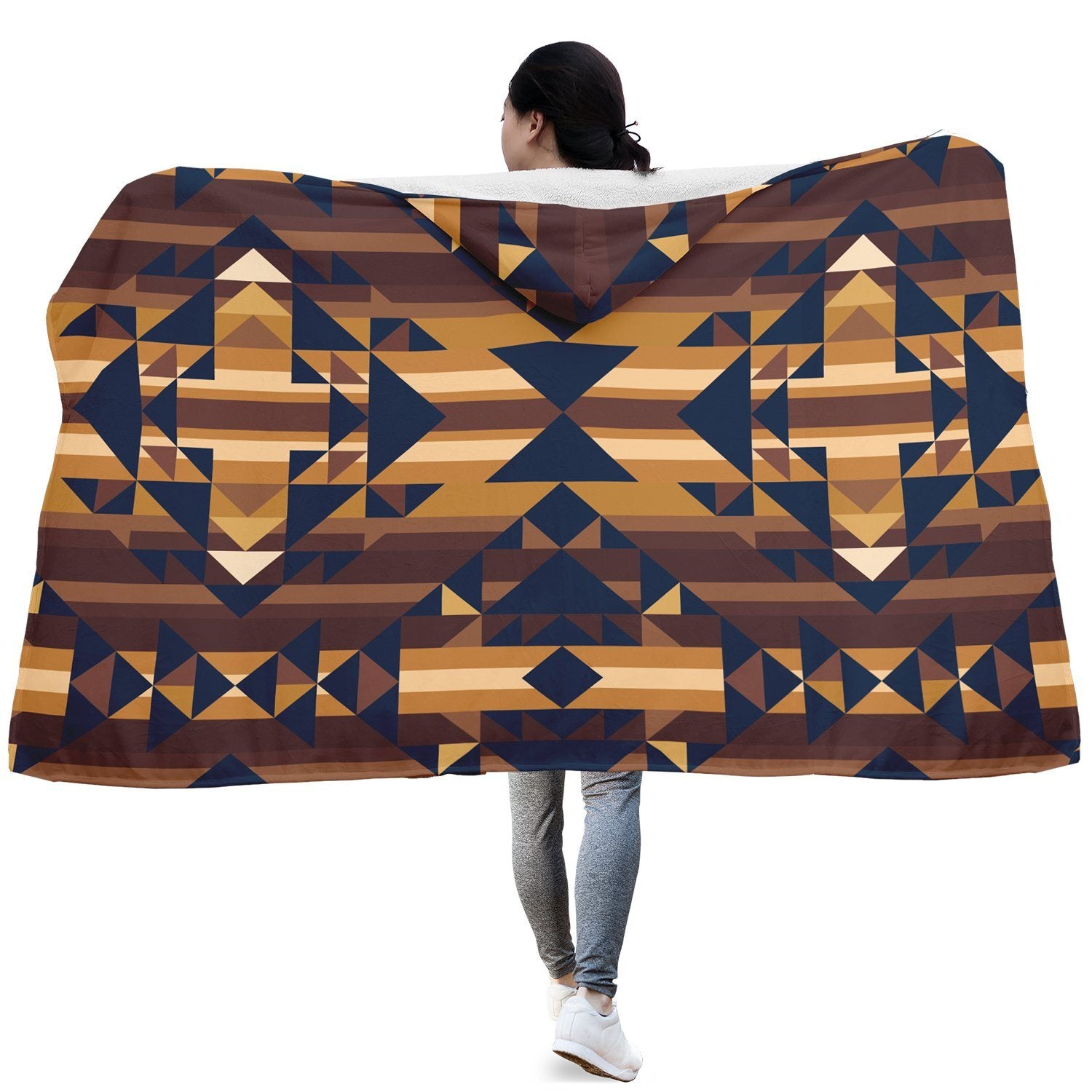 Marron Cloud Hooded Blanket blanket 49 Dzine