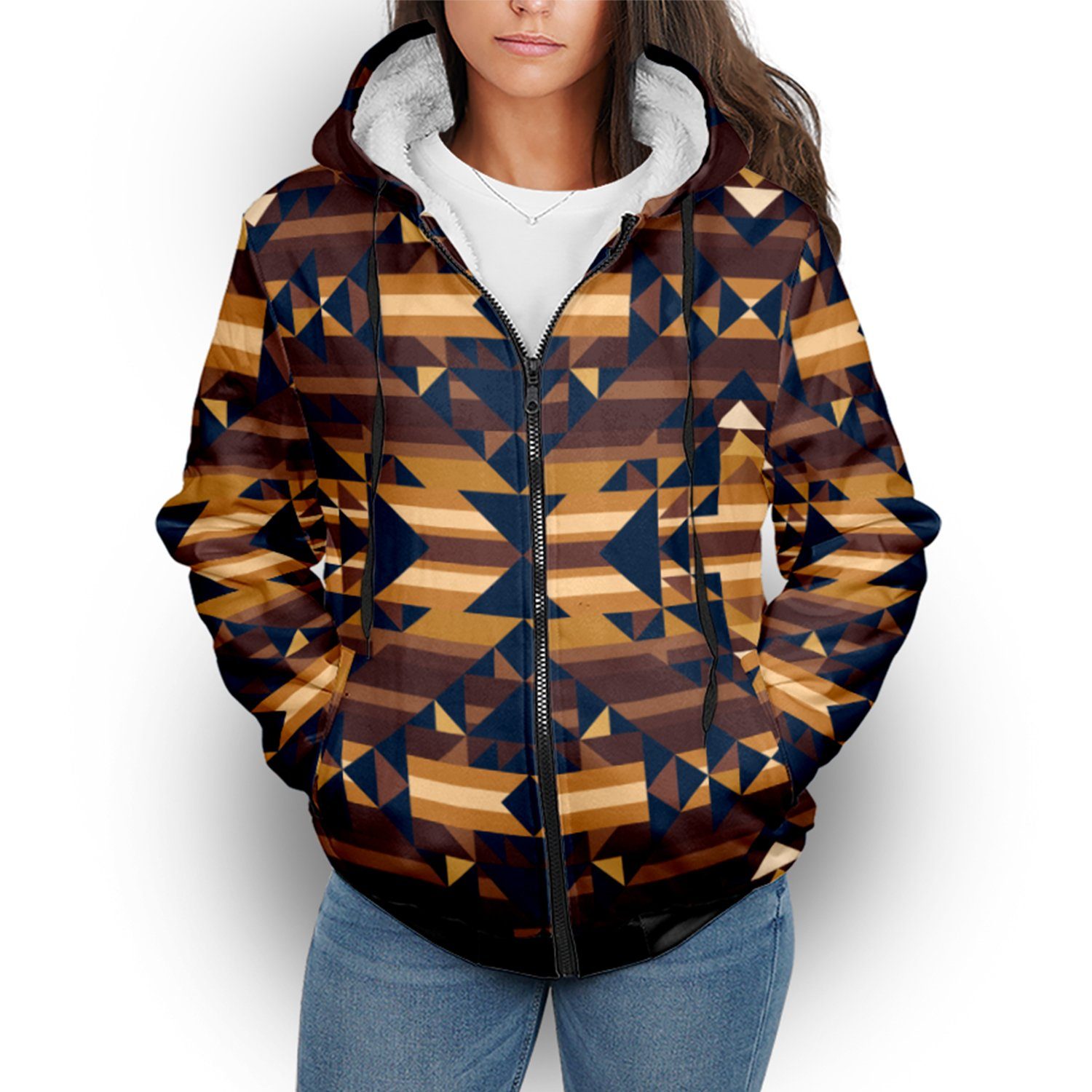 Marron Cloud Sherpa Hoodie hoodie Herman