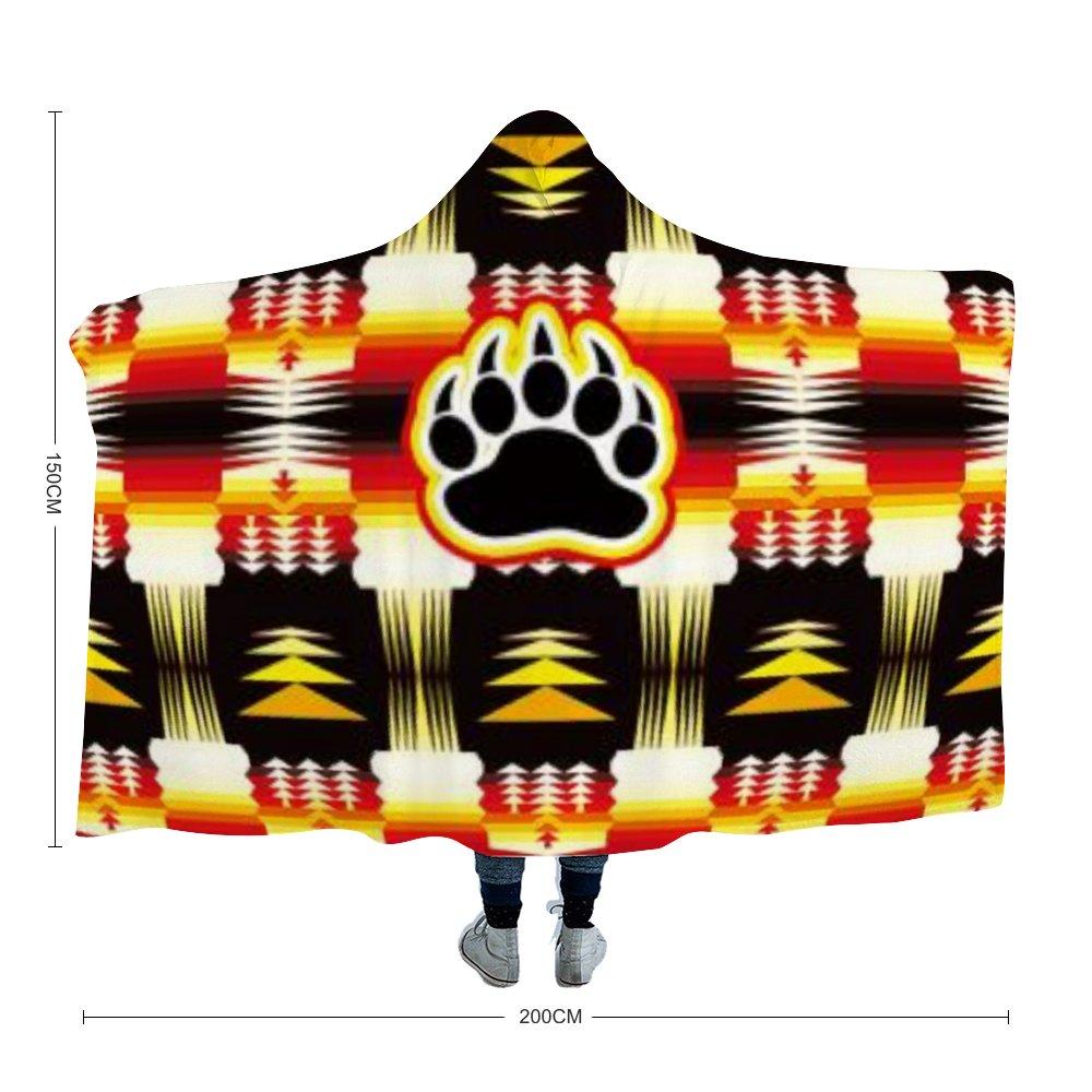 Medicine Wheel Sage Bearpaw Hooded Blanket 49 Dzine