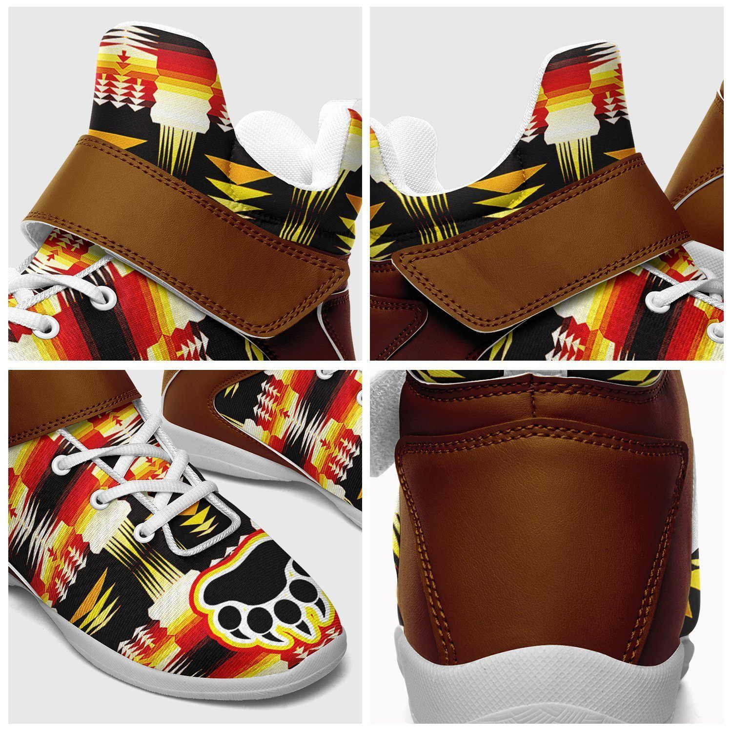 Medicine Wheel Sage Bearpaw Ipottaa Basketball / Sport High Top Shoes - White Sole 49 Dzine