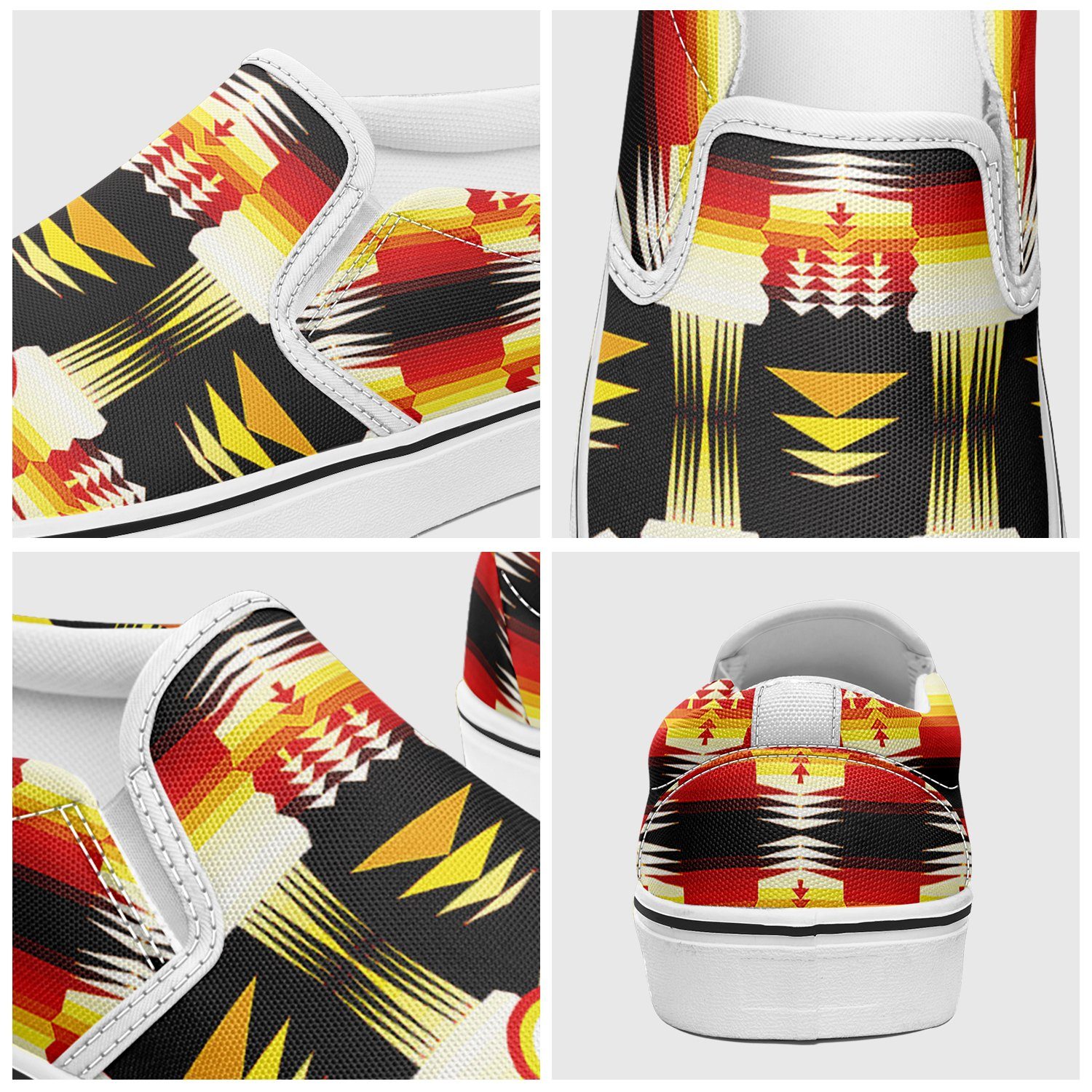Medicine Wheel Sage Bearpaw Otoyimm Canvas Slip On Shoes 49 Dzine