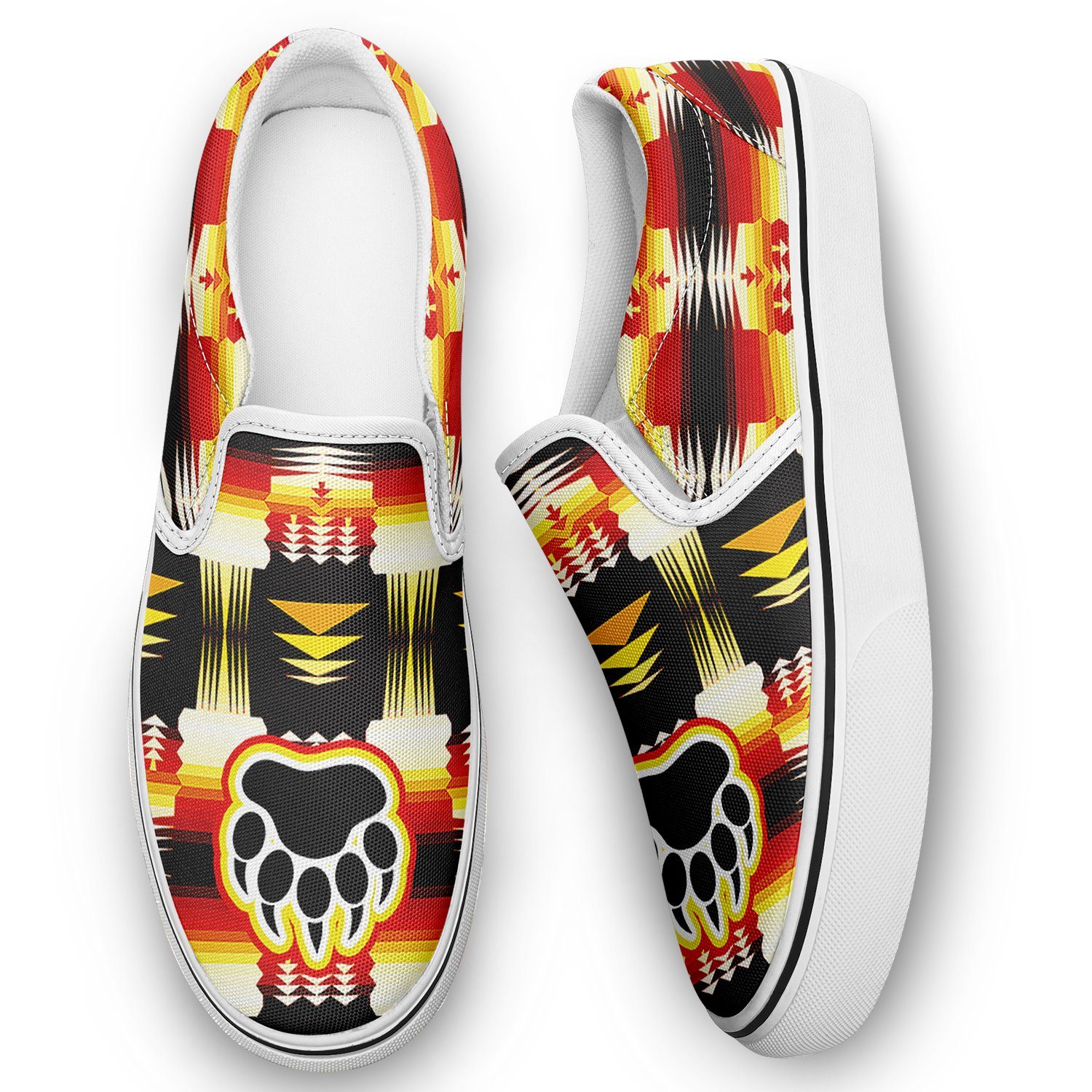 Medicine Wheel Sage Bearpaw Otoyimm Canvas Slip On Shoes 49 Dzine