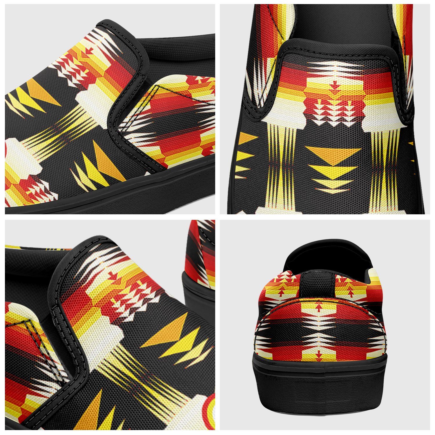 Medicine Wheel Sage Bearpaw Otoyimm Canvas Slip On Shoes 49 Dzine