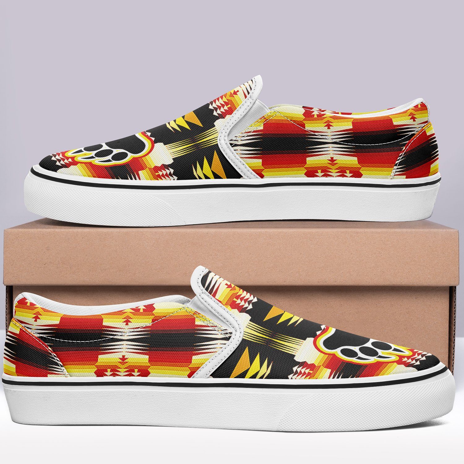 Medicine Wheel Sage Bearpaw Otoyimm Canvas Slip On Shoes 49 Dzine