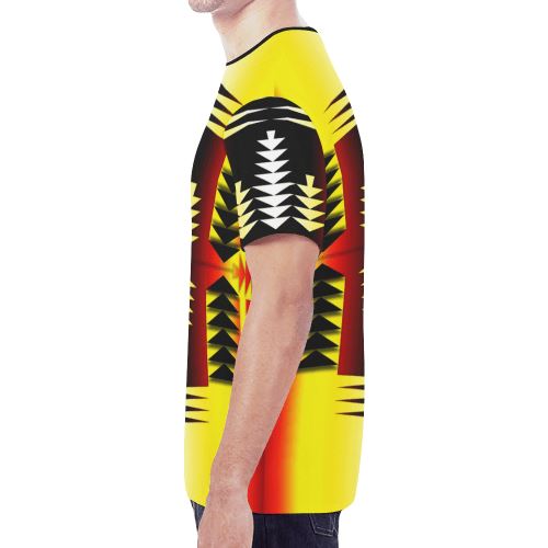Medicine Wheel Sage New All Over Print T-shirt for Men/Large Size (Model T45) New All Over Print T-shirt for Men/Large (T45) e-joyer