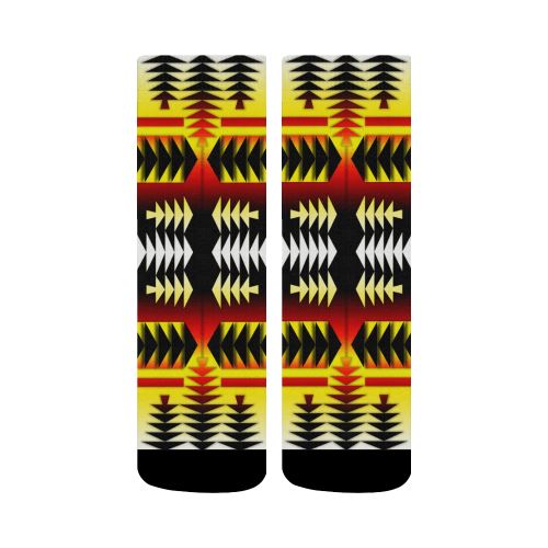 Medicine Wheel Strips Basketball Crew Socks Crew Socks e-joyer