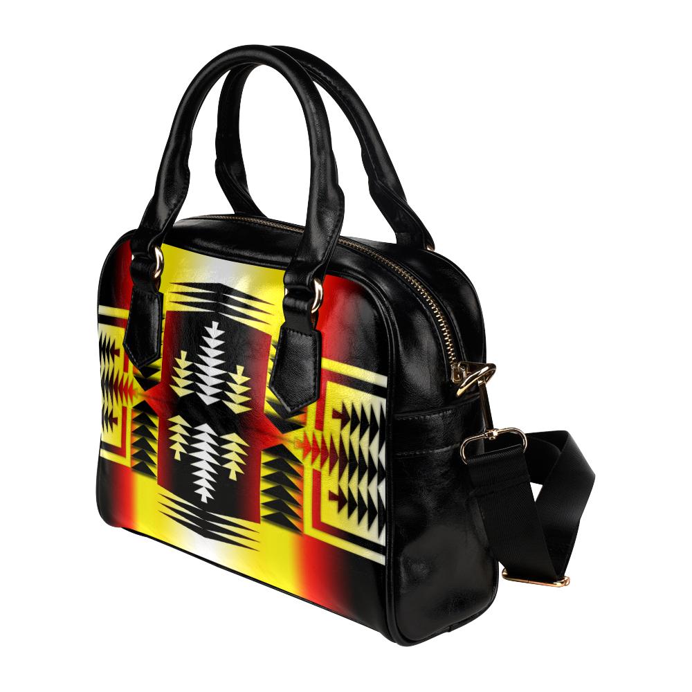 Medicine Wheel Strips Basketball Shoulder Handbag (Model 1634) Shoulder Handbags (1634) e-joyer