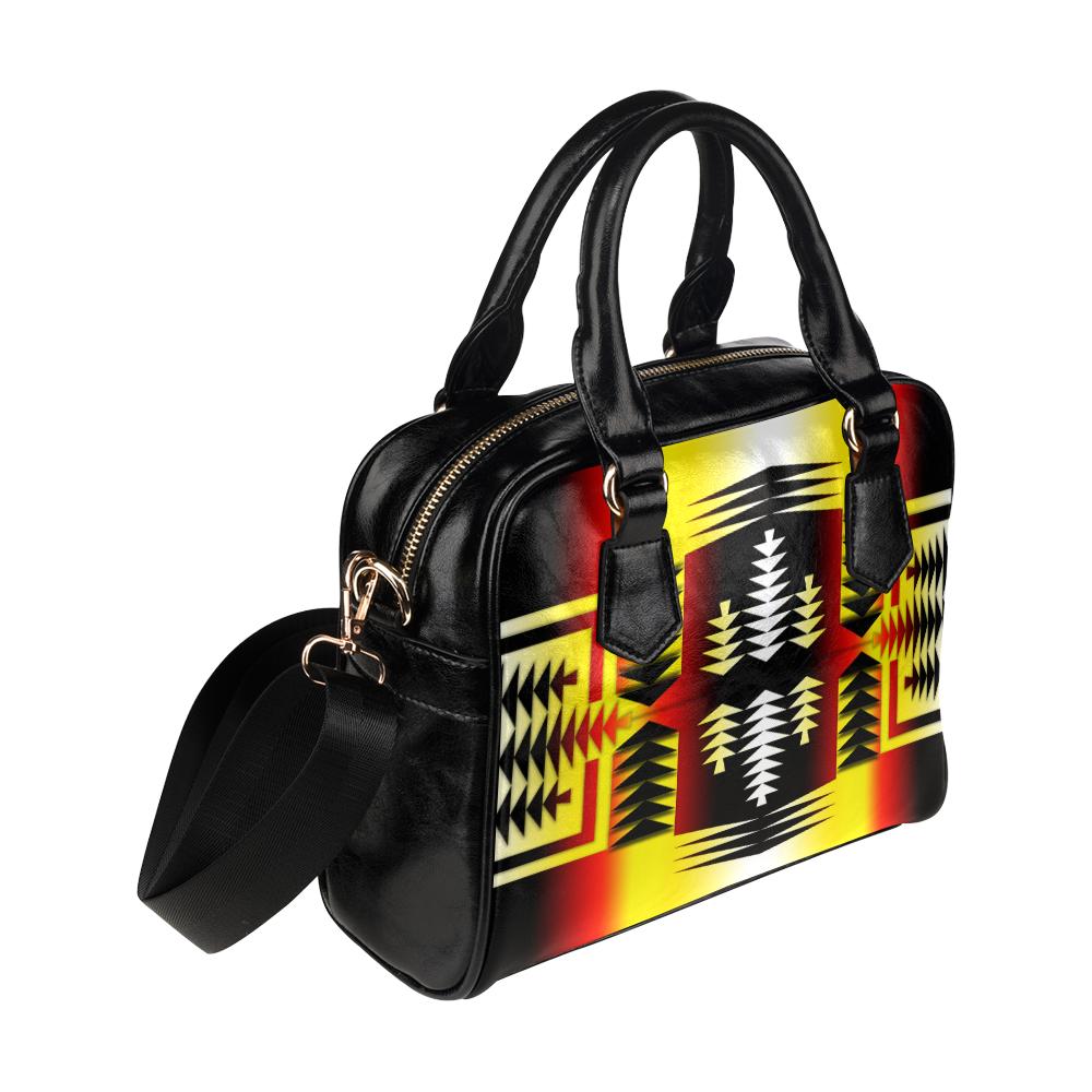 Medicine Wheel Strips Basketball Shoulder Handbag (Model 1634) Shoulder Handbags (1634) e-joyer