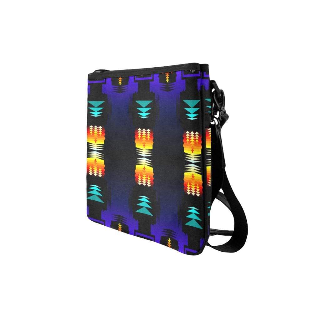 Midnight Sage Fire II Slim Clutch Bag (Model 1668) Slim Clutch Bags (1668) e-joyer