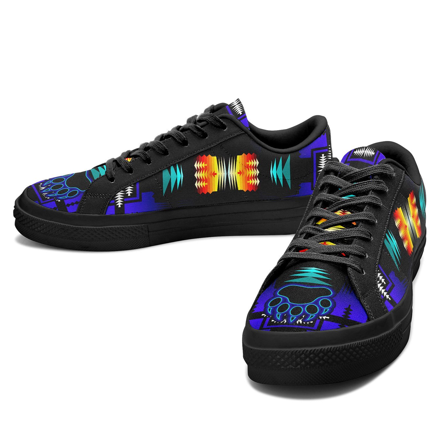 Midnight Sage Fire with Bearpaw Aapisi Low Top Canvas Shoes Black Sole 49 Dzine